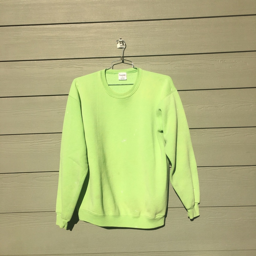 Cheetah vtg made in USA Sweater sz XL